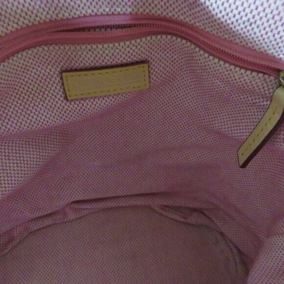 Dooney & Bourke Small Pink Canvas Polka Dot Shoulder crossbody Bag Vintage Y2K - Picture 9 of 15